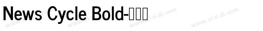 News Cycle Bold字体转换